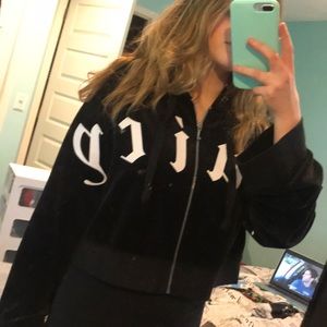 juicy crop hoodie